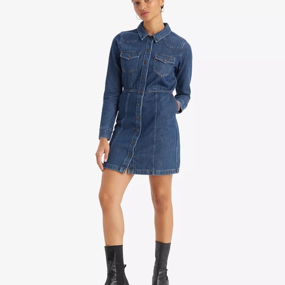 Levi's Dresses & Skirts - Levi’s FLYNN WESTERN DRESS
 Blue Denim